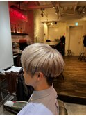 ブラウングレージュ×マッシュ