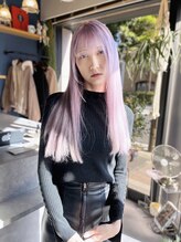 リノショアーズ 日本大通り店(RINOSHORES) ロングレイヤーペールピンクベージュミルクティーピンク20代
