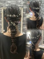 【Lilly新宿】#タイト編みおろしヘアセット#デザインヘアセット