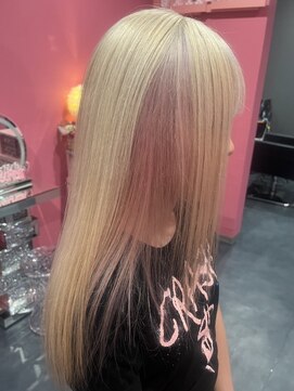 ヴィアンジュ(viange) #ホワイトベージュ#ペールピンク#インナーカラー