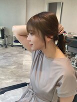 リアン バイ キートス(Lien by kiitos)&nbsp;顔まわり/レイヤーカット/オルチャンヘア/ことりバング/オリーブ
