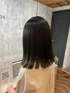 ジーナ 船橋(Zina) 髪質改善＊ロングレイヤーグレーベージュ＊美髪【Zina船橋】