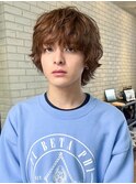 オリーブカラースペインカールくすみベージュ_ba505611