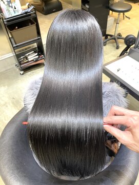 レーヴバイロンド 仙台(Reve by Lond) 縮毛矯正髪質改善ホワイトブロンド美髪ワイドバングイメチェン