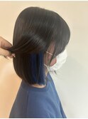 ブルーイヤリングカラー