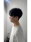 刈り上げセンターパート
