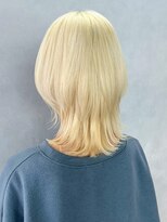 アイティーバイアルバム 北千住店(IT by ALBUM)&nbsp;ウルフレイヤーブリーチくびれヘアダブルカラー_ba514731