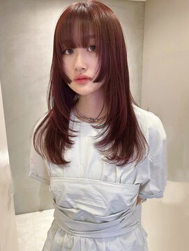 ペレ アネックス 大阪梅田茶屋町店(PELE ANNEX) くびれヘア/アプリコットオレンジ/夏のヘアアレンジ/梅田