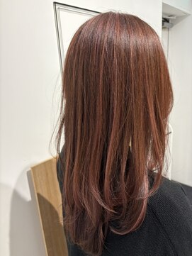 ギルド 東久留米店(GUILD) 明るめピンクブラウンで柔らかロング