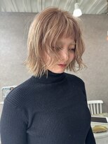 エゴル ナゴヤサカエ(ENGOL NAGOYA SAKAE)&nbsp;坂野貴哉/ブラウンカラー/ミルクティーベージュ/ブリーチカラー