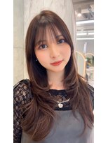 ロンドルピナス 小倉(Lond Lupinus) 黒髪カタログ/オリーブグレー/ココアベージュ/小顔に見せるヘア