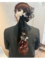 カロン トウキョウ 中野北口店(Kalon Tokyo) 参列 結婚式 アレンジ 編み込み 三つ編みアレンジ