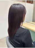 30代40代ナチュラルレイヤーボルドーカラー髪質改善ストレート