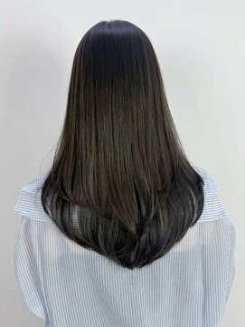 アイティーバイアルバム 下北沢店(IT by ALBUM) グレージュロング暗めカラー韓国ヘアオリーブベージュ_ba562142