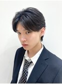 毛流れセンターパート