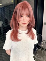 ノエ シンサイバシ(Noe Shinsaibashi) 【心斎橋LIRA】ハイトーンピンク×顔まわりレイヤー