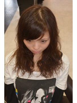 ヘアーサロン デペント(HAIR SALON Depend) 『ミディアムパーマ×オレンジベージュ★』