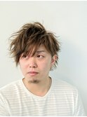 ツーブロックアシンメトリーハイアッシュ