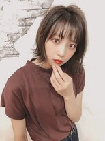 ラウラアンドロー(LAURA&RO) 『LAURA』大人可愛いフォギーベージュ切りっぱなしボブ☆