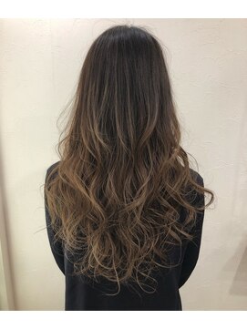 リズ オブ ヘアー(Lis of hair) ブリーチ無し☆逆バレイヤージュ