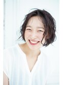 【奈良/富雄nao*c】長めバンク☆大人かわいいラフショートヘア