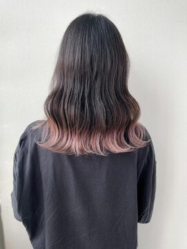 トータルビューティーハウス フラップ ミチ 野田店(total beauty house flap MICHI) 【flap MICHI島田和也】裾カラーピンクベージュ