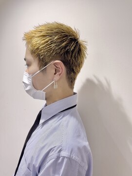 ベルクープス 天王寺店(Belle Coupes) 【BelleCoupes】橋口大 ベリーショート スパイキー イエロー