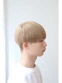 ツーブロックハイトーンメンズマッシュ