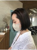 重めのツヤツヤボブ