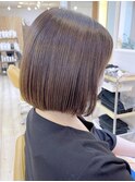 【morio成増/児玉】美髪矯正ボブ　スモーキーベージュ