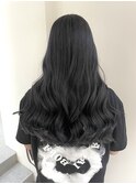 20代暗めカラーデザインカラーロングオリーブグレージュベージュ