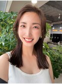 艶髪 ミディアム セミロング