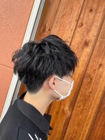 ヘアーワークス ボナ(HAIR WORKS bona.) メンズ ソフトツイスパ/波巻き/清潔感黒髪ショート/ツーブロック