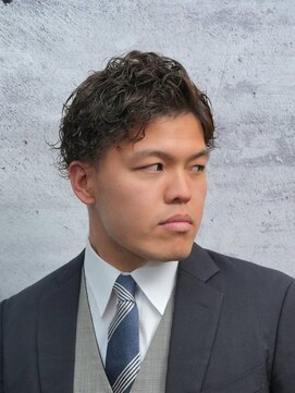 ロバーツ 国立(ROBERTS) ビジネスツーブロック七三アップバング