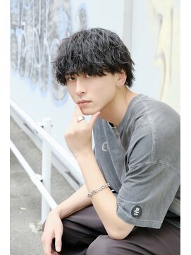 ビカム 名駅(become) 波巻きスパイラルパーマ×大人のメンズウルフ