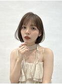 縮毛矯正×ぱつっとボブ