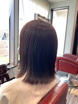 クロエ バイ ラヴィズム 新潟ビルボードプレイス2店(CLOE by LUVISM)&nbsp;切りっぱなしボブ×ベージュブラウン