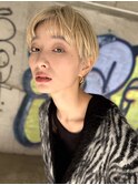ケアブリーチカラー/マッシュショート/ウルフ/中目黒kisai BUZZ