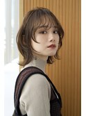 【RENA】ナチュラルウルフ_くびれボブ_顔まわりレイヤー