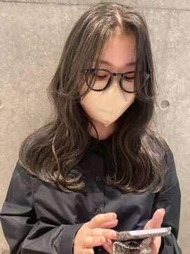 ケーツー あべのキューズモ-ル店(K-two) 透明感グレージュカラー*フェイスレイヤー*セミロングヘア