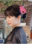 【macana指名】ヘアセット 卒業式ヘア 着付け 向ヶ丘遊園 登戸