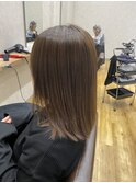 縮毛矯正×グレージュカラー