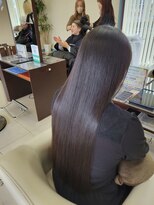 ジール(zeal)&nbsp;くびれヘア/アプリコットオレンジ/ハイライト/縮毛矯正/成田