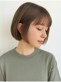 大人ショートボブ大人前髪重めショートボブ外国人風ボブ