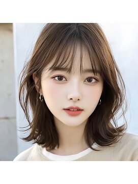 モンド ヘアクリエーション 新栄店(monde hair creation) 【monde】ヘーゼルブラウンカラー×ふんわりくびれボブ