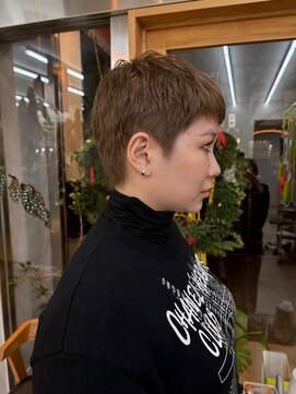 ベリショ×グレージュ