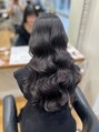 アピッシュ アオヤマ(apish AOYAMA) 上から大きめウェーブのワンホンパーマ!