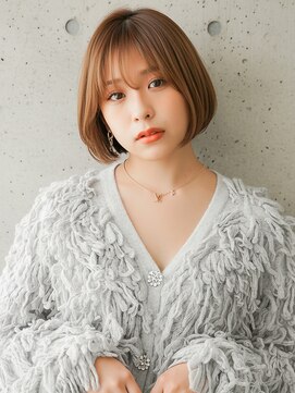 ニューヨークニューヨーク 守口店(NYNY) 丸みショートボブ×ベージュカラー