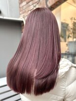 ラレイ ハラジュク(Lalei harajuku)&nbsp;【白石】ブリーチなしピンクベージュ暖色ボルドー原宿赤髪