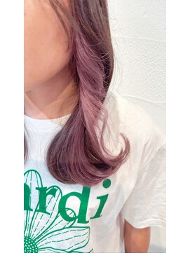 アジールヘア 池袋東口店(agir hair) ブリーチ&ダブルカラーインナーカラーピンク池袋東口